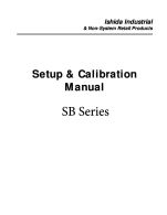 SB Series Setup and Calibration
